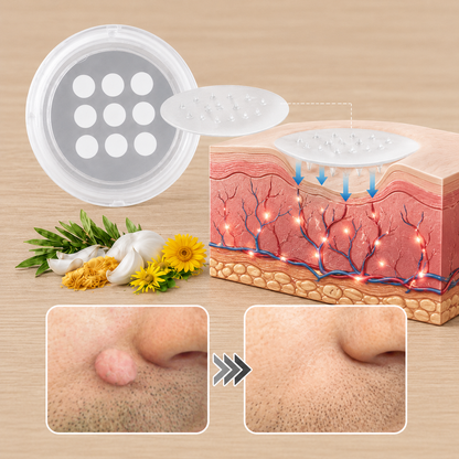 NATRAVOR® 2-in-1 Microneedle & Hydrocolloid Patch🍀| Removes Raised Moles, Acne, Flat Warts & Skin Tags | Helps Improve Wrinkles, Scars & Blemishes | Invisible Patches for Face & Body